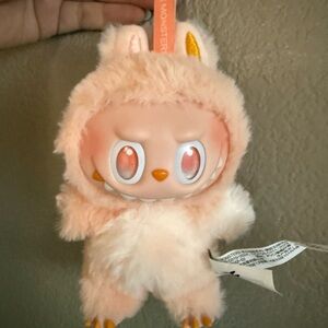Cute Pink Monster Plush Keychain